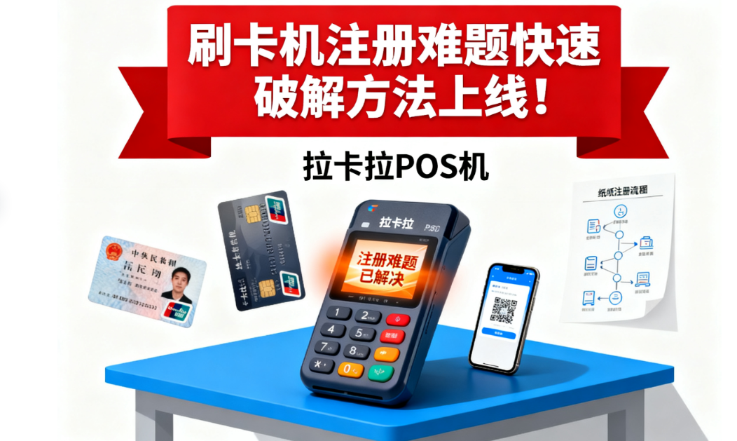 拉卡拉POS机：刷卡机注册难题快速破解方法上线！