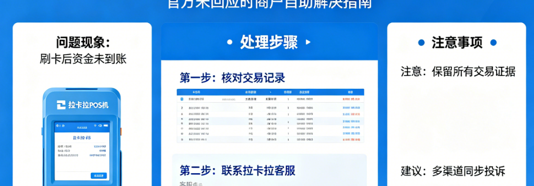 拉卡拉POS机刷卡不到账？官方未回应，商户必看处理攻略！