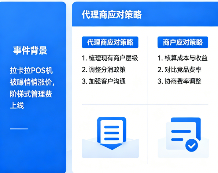拉卡拉POS机被曝悄悄涨价：阶梯式管理费上线，代理商与商户如何应对？