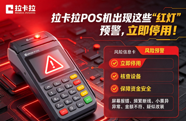 拉卡拉POS机出现这些“红灯”预警，立即
