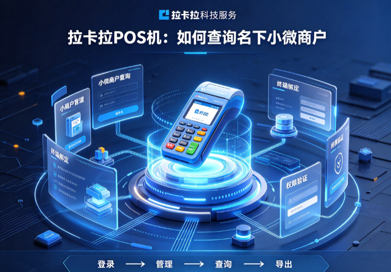 拉卡拉POS机：如何查询名下小微商户？